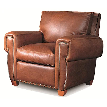 Traditional Leather Chair with Contemporary Furniture Elements